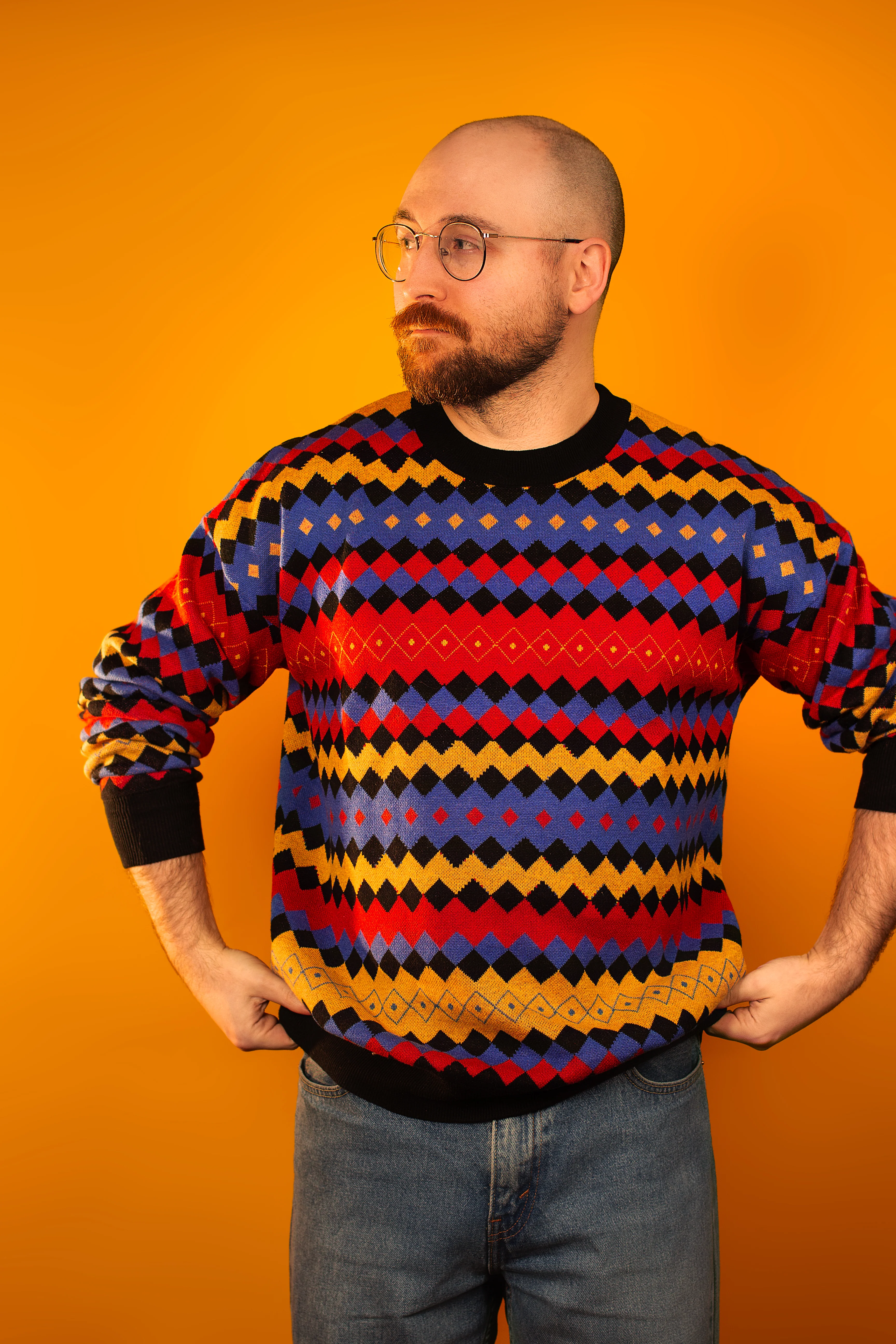 70's Striped Knit Sweater - Image 3