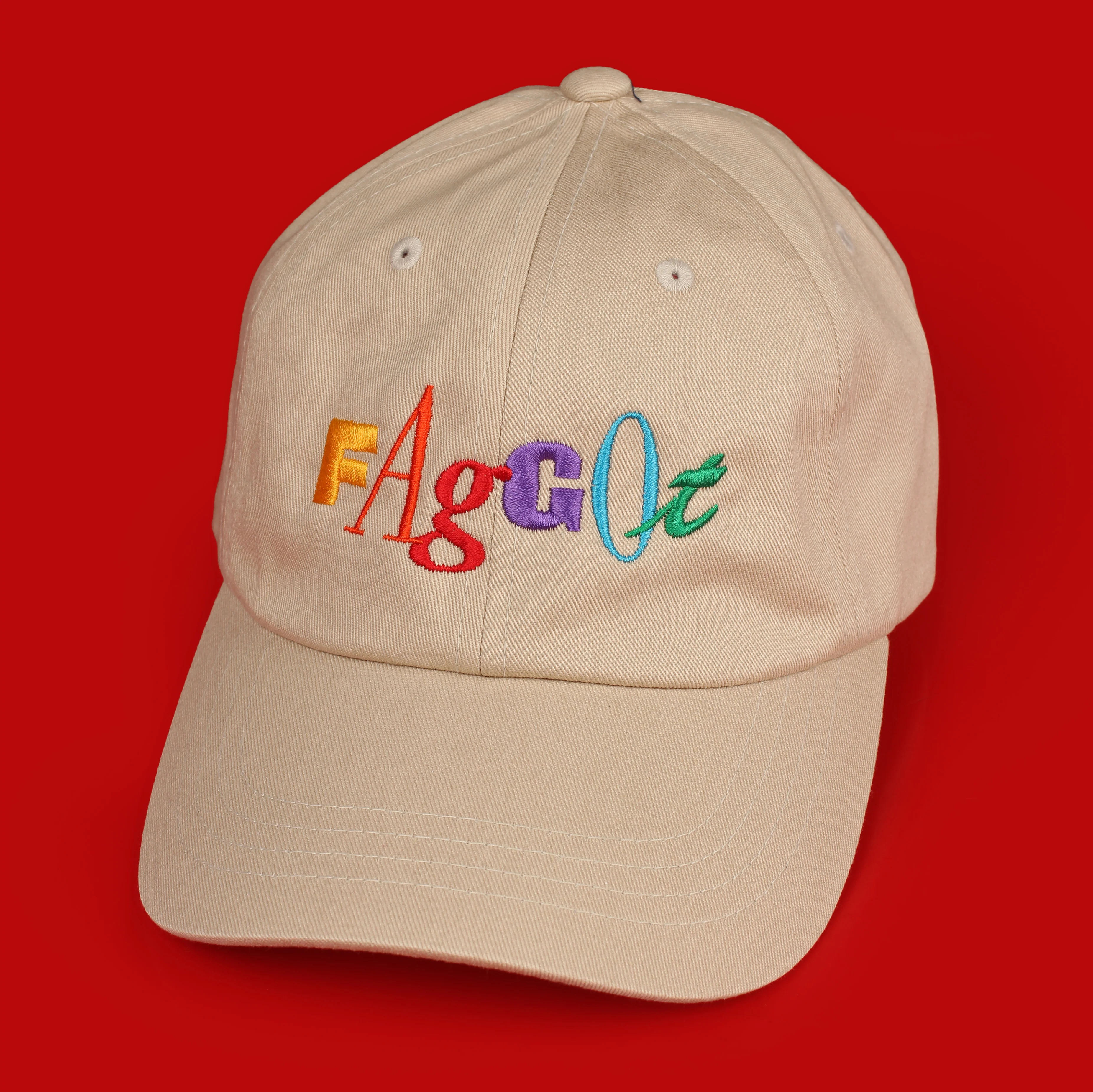 90's Style Faggot Embroidered Hat - Image 3
