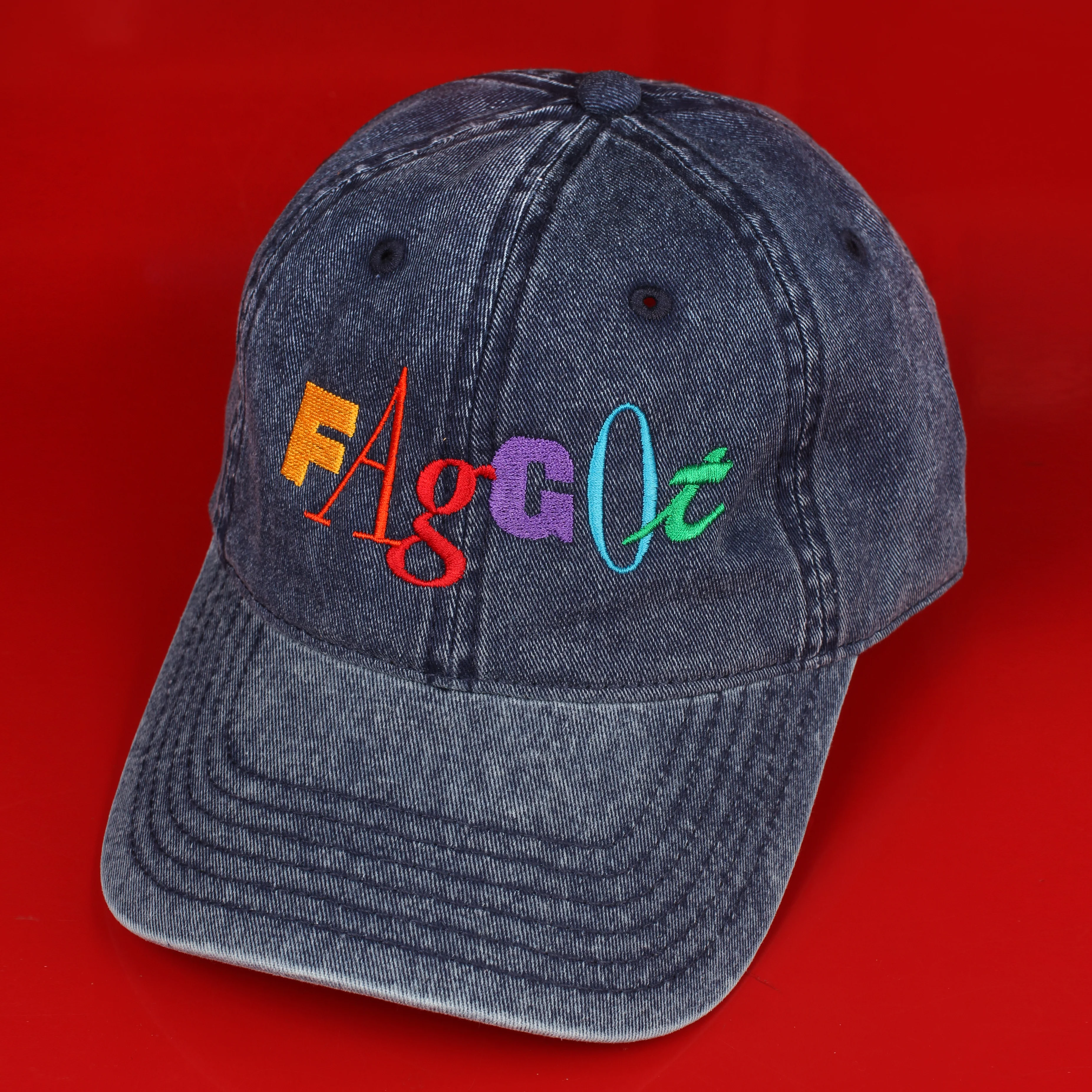 90's Style Faggot Embroidered Hat - Image 5