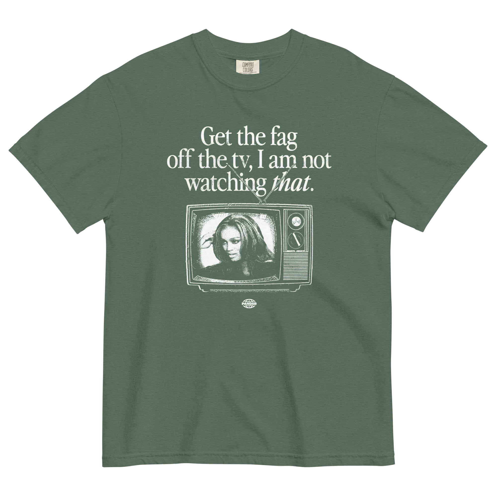 Get The Fag Off the TV T-Shirt - Image 7