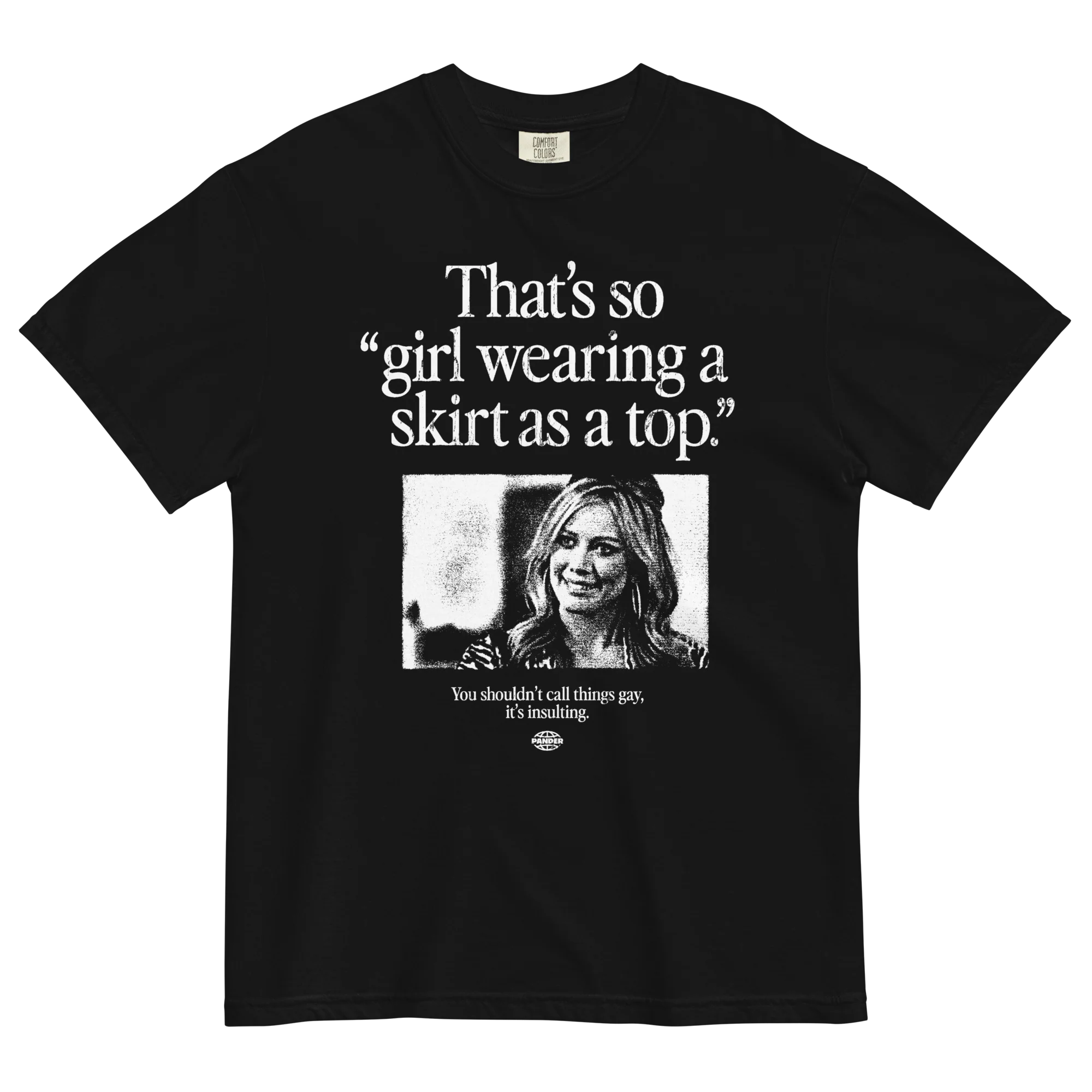 Girl Wearing a Skirt as a Top T-Shirt - Image 5