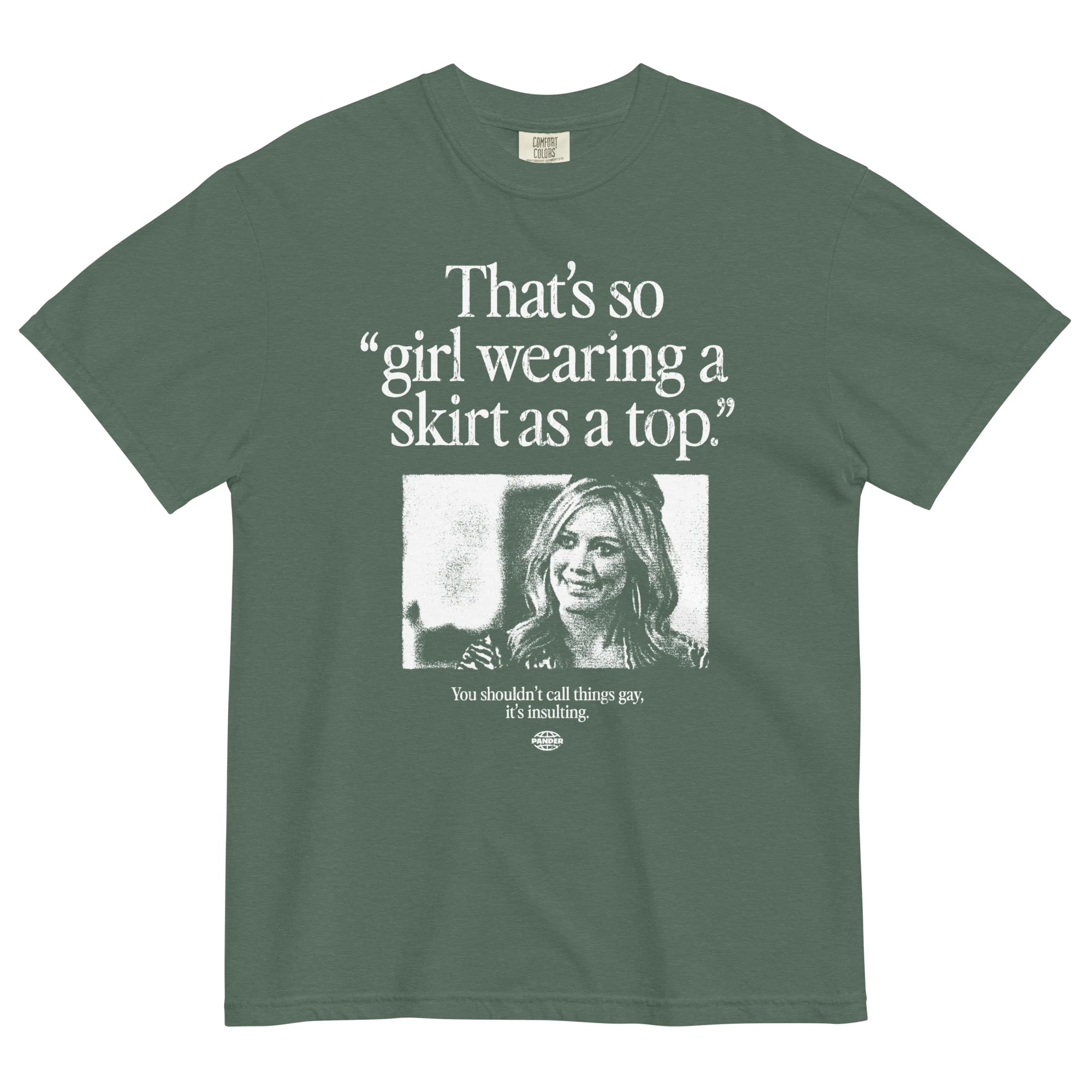 Girl Wearing a Skirt as a Top T-Shirt - Image 7