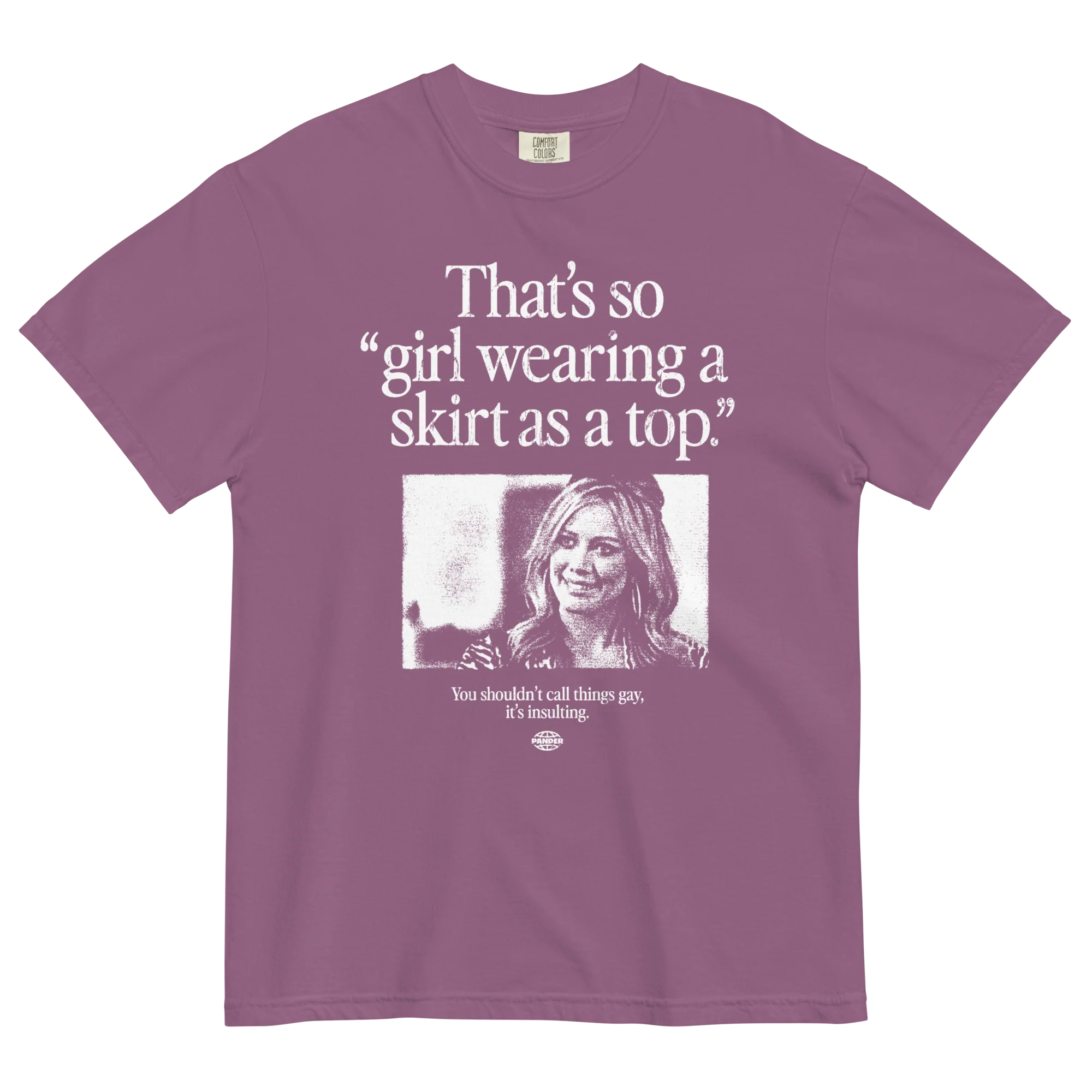 Girl Wearing a Skirt as a Top T-Shirt - Image 8