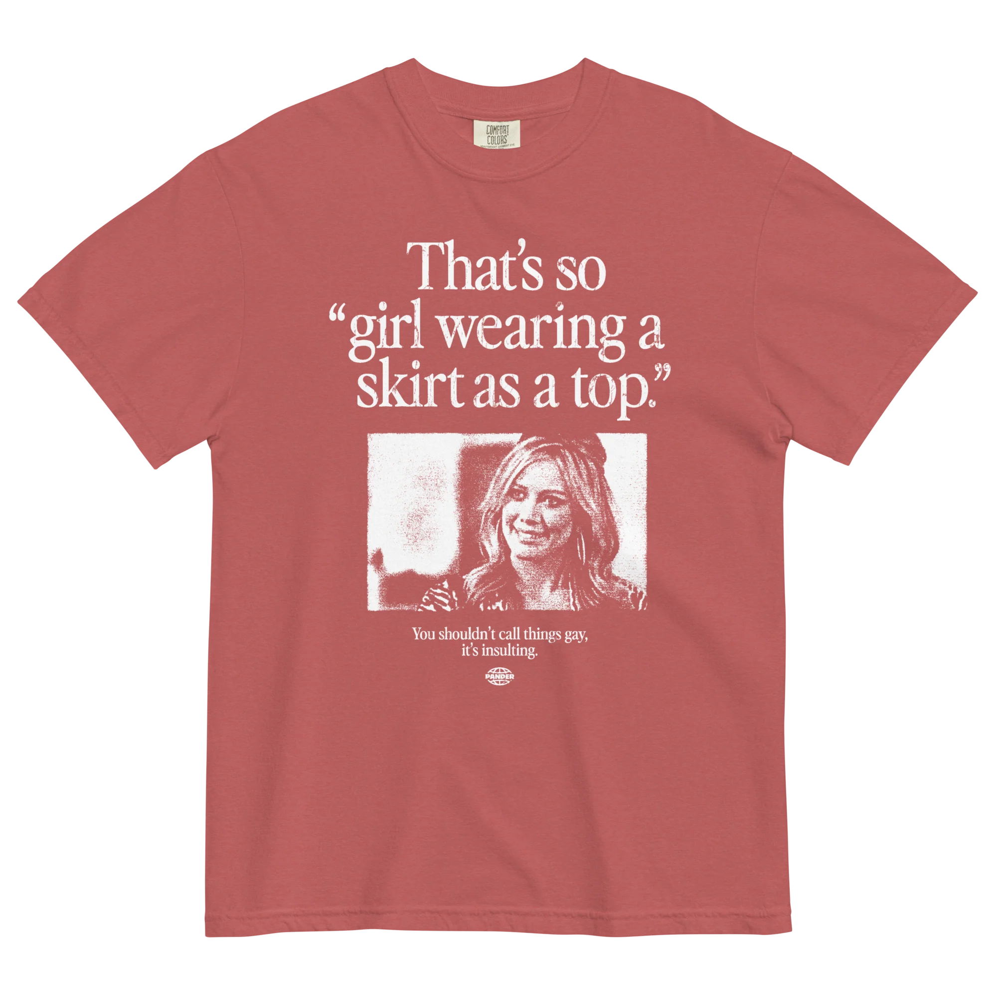 Girl Wearing a Skirt as a Top T-Shirt - Image 9