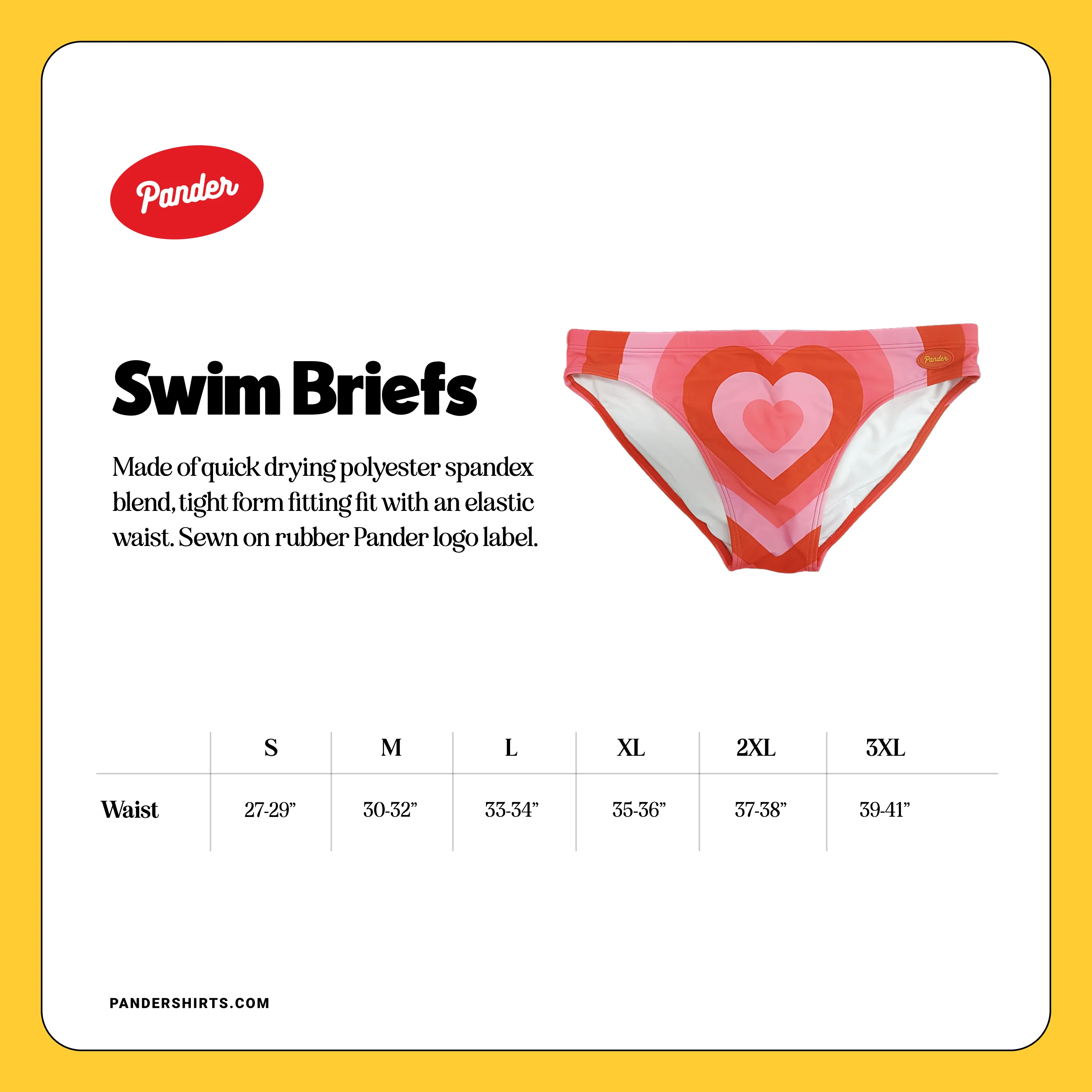 Radial Heart Swim Brief - Blossom - Image 5