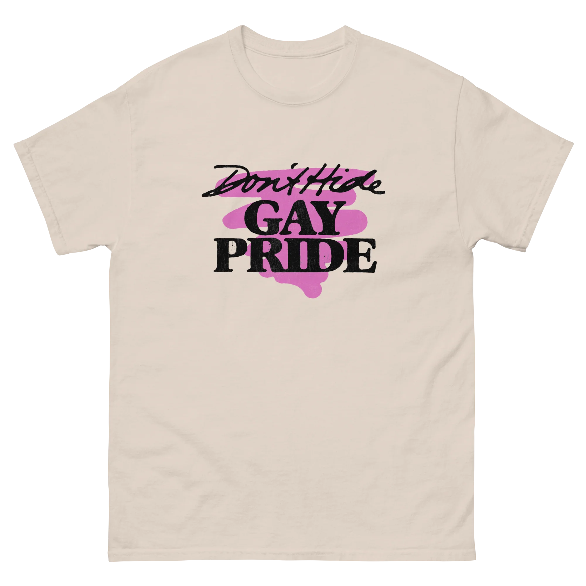Retro Gay Pride Don't Hide Gay Pride T-Shirt - Image 5
