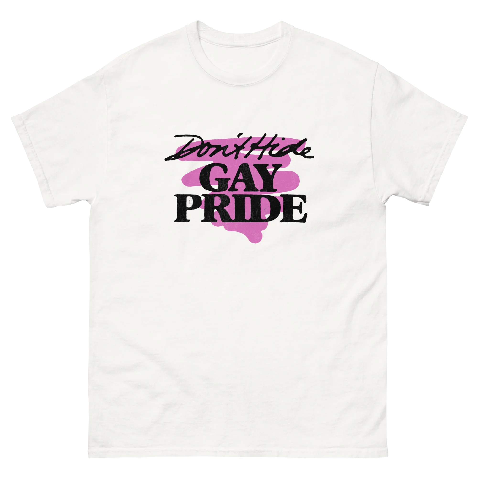 Retro Gay Pride Don't Hide Gay Pride T-Shirt - Image 7