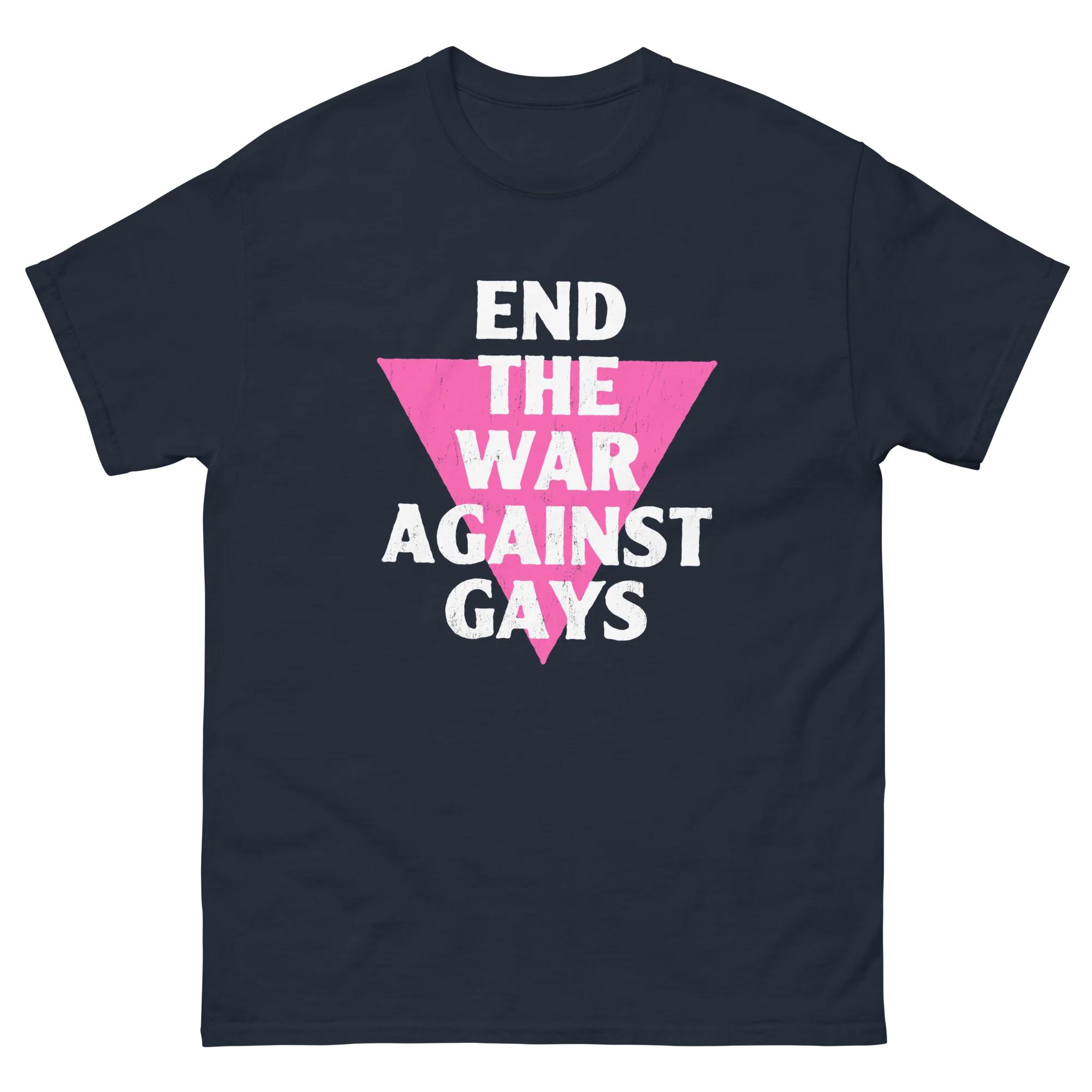 Retro Gay Pride End The War Against Gays T-Shirt - Image 4