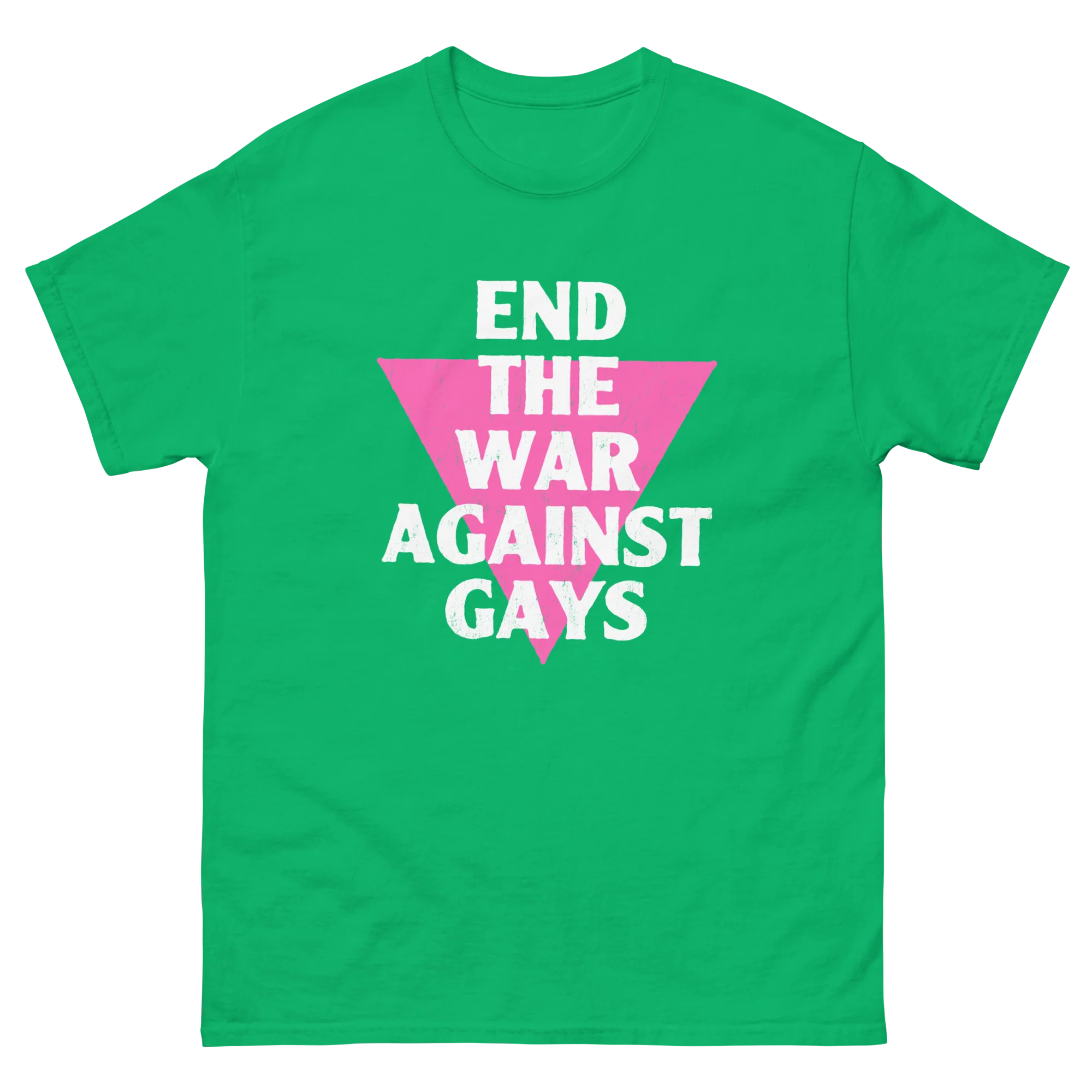 Retro Gay Pride End The War Against Gays T-Shirt - Image 6