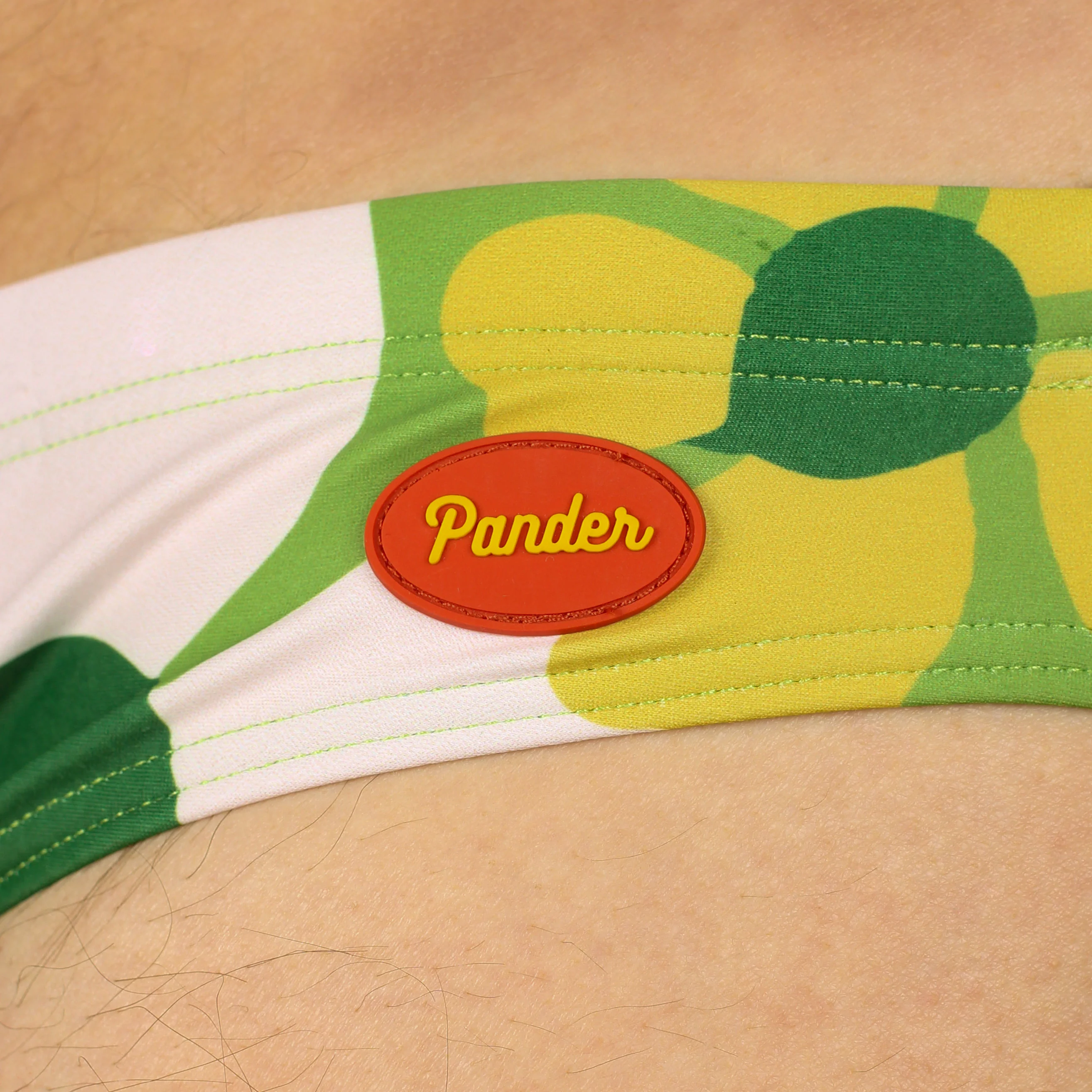 Green 70's Floral Couch Swim Brief - Image 3