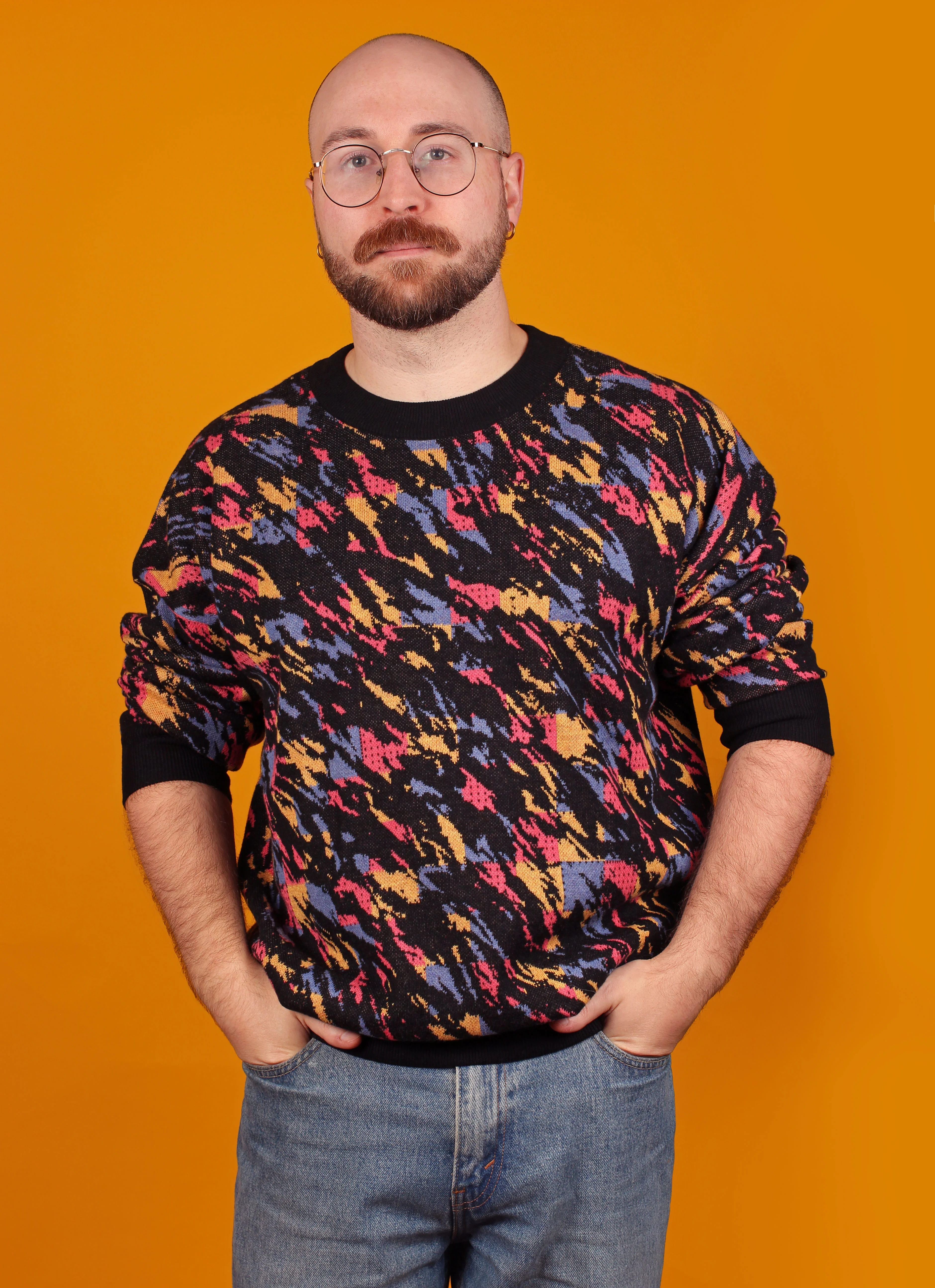 Black Tacky 80's Knit Sweater - Image 3