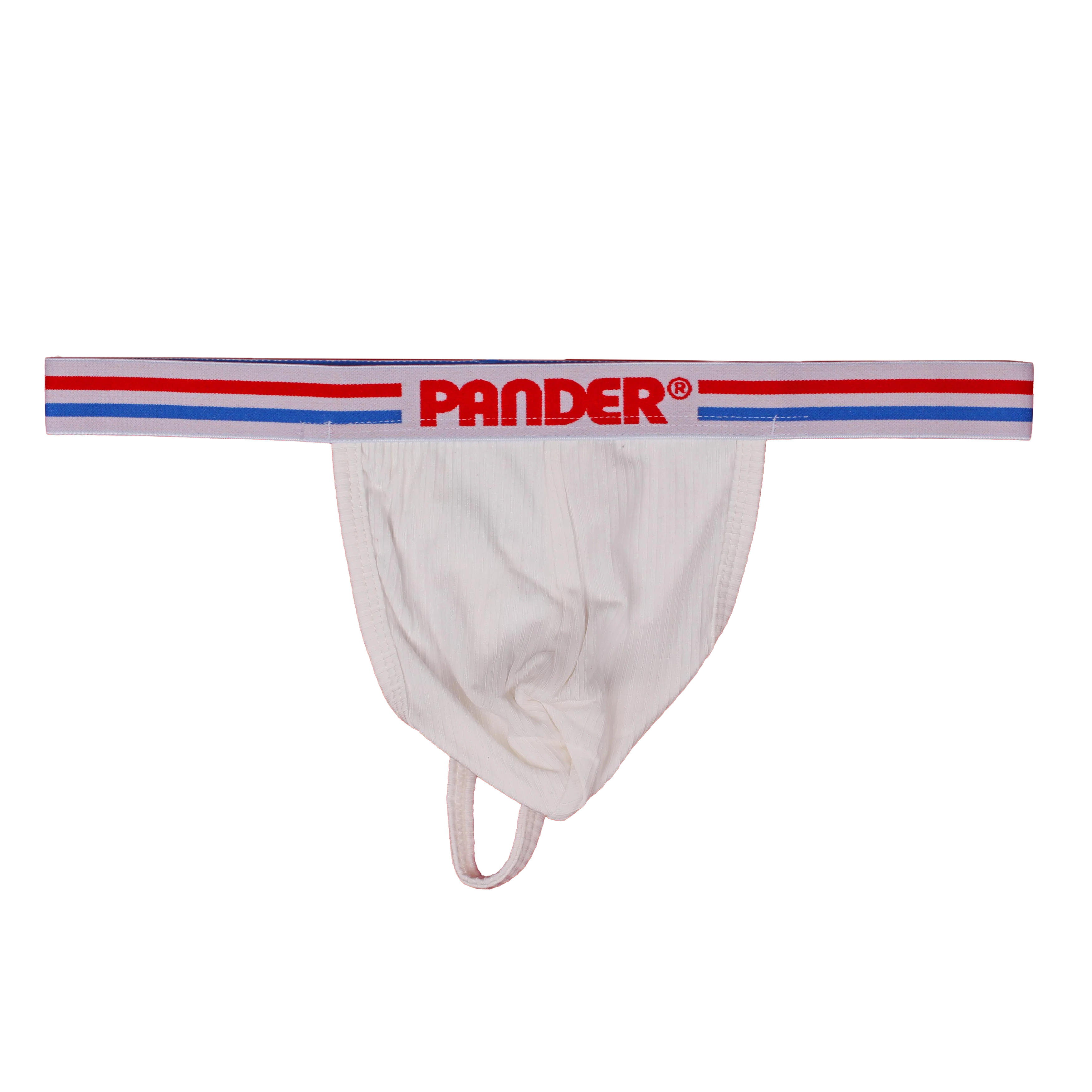 White Ribbed Thong - Image 6