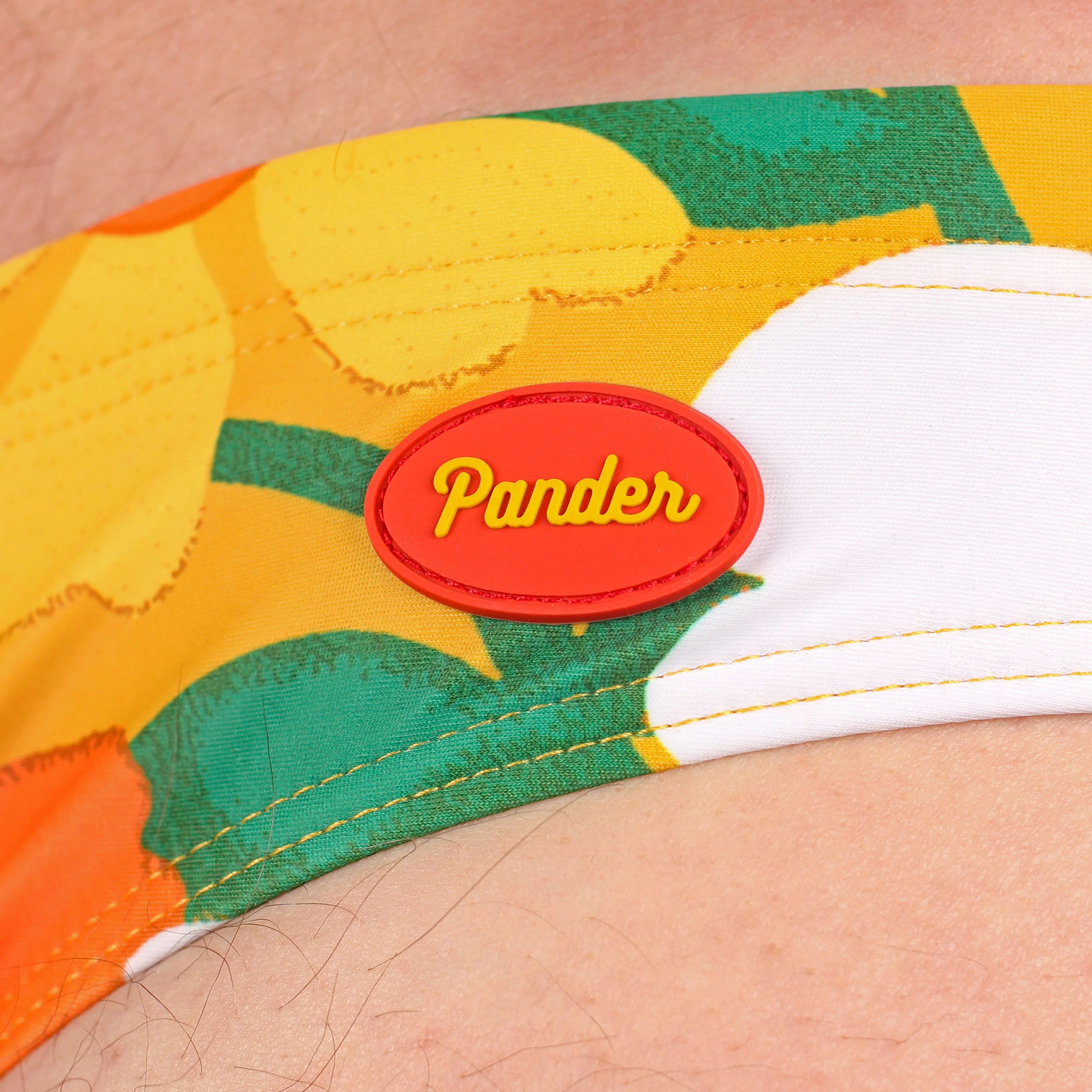 Yellow 70's Floral Couch Swim Brief - Image 3